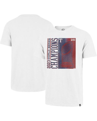'47 Texas Rangers 2023 World Series Champions Playoff Scrum T-shirt - White