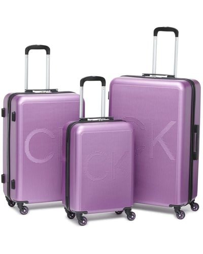 Calvin Klein Vision Suitcase Set - Purple