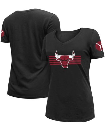 KTZ Chicago Bulls 2022/23 City Edition V-neck T-shirt - Black