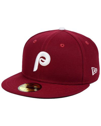 KTZ Philadelphia Phillies Authentic Collection 59fifty Fitted Cap - Red