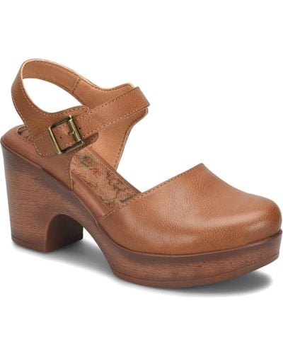 b.ø.c. Natasha Comfort Wedge Sandals - Brown