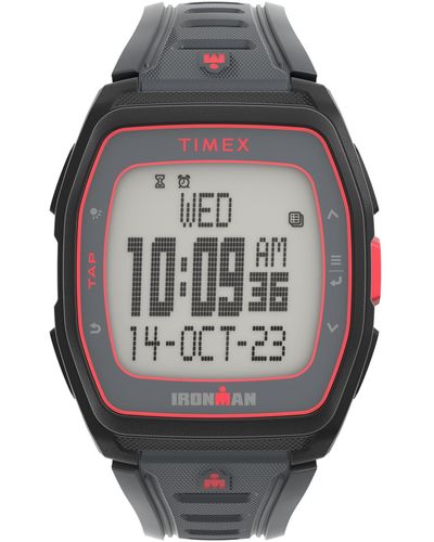 Timex Ironman T300 Digital Silicone Strap 42mm Watch - Gray