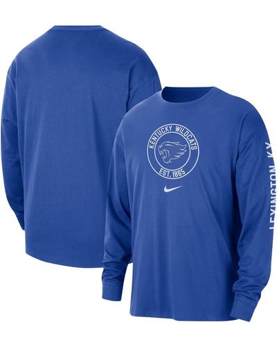 Nike Kentucky Wildcats Heritage Max90 Long Sleeve T-shirt - Blue