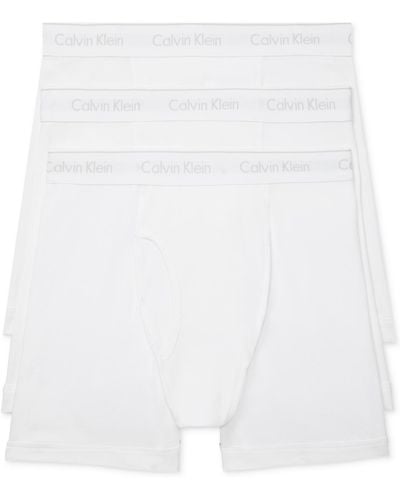 Calvin Klein 3-pack Cotton Classics Boxer Briefs Underwear - White