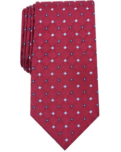 Club Room Linked Neat Tie - Red