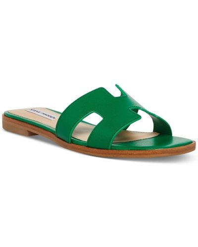 Steve Madden Hadyn Slide Sandals - Green
