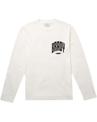 Brady Varsity Long Sleeve T-shirt - White
