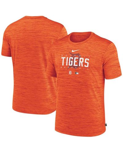 Detroit Tigers Nike Authentic Collection Velocity Practice Performance  T-Shirt - Anthracite