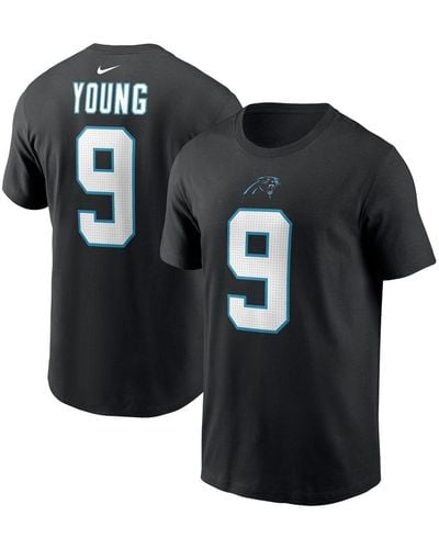 Nike Bryce Young Carolina Panthers 2023 Nfl Draft First Round Pick Player Name And Number T-shirt - Black