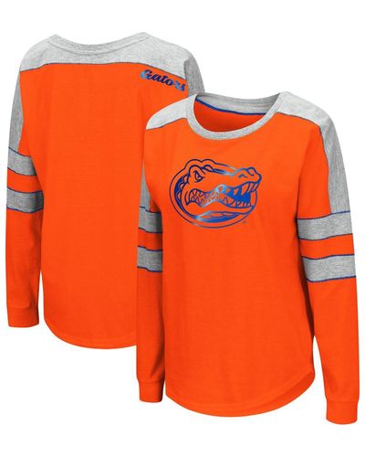 Colosseum Athletics Florida Gators Trey Dolman Long Sleeve T-shirt - Orange
