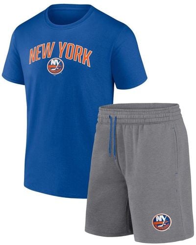 Men's Fanatics Branded Royal/Heathered Gray Buffalo Bills 2-Pack T