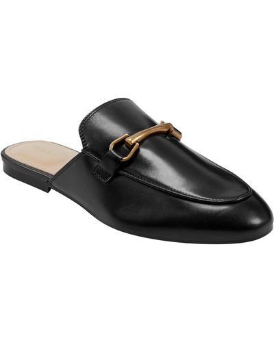 Marc Fisher Butler Slip-on Almond Toe Casual Loafers - Black
