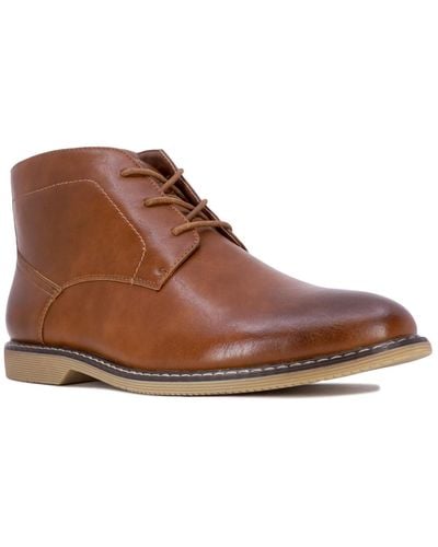 Nine West Neilton Faux-leather Chukka Boots - Brown