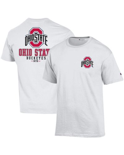 Champion Ohio State Buckeyes Team Stack 2-hit T-shirt - White
