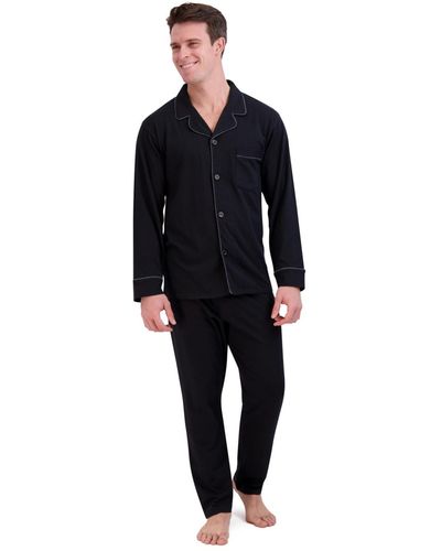 Hanes Cotton Modal Knit Pajama - Black