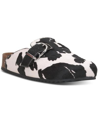 INC International Concepts Wenna Slip-on Buckled Clogs, Created For Macy's - Black