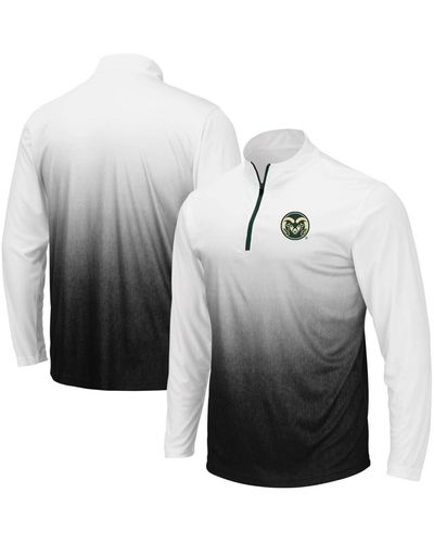 Colosseum Athletics Colorado State Rams Magic Team Logo Quarter-zip Jacket - Gray