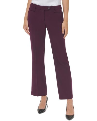 Calvin Klein Modern Fit Pants, Regular & Petite - Purple