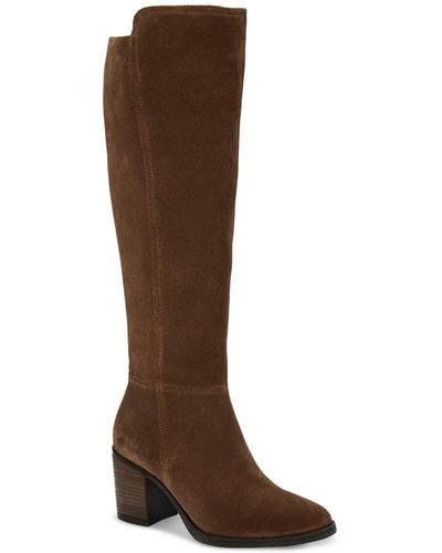 Lucky Brand Bonnay Knee-high Block-heel Boots - Brown