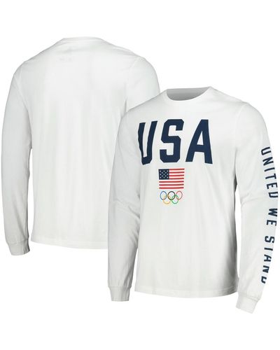 Outerstuff Team Usa United We Stand Long Sleeve T-shirt - White