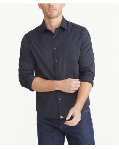 UNTUCKit Regular Fit Wrinkle-free Performance Gironde Button Up Shirt - Blue