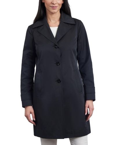 Michael Kors Michael Single-breasted Reefer Trench Coat - Blue