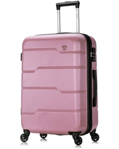 DUKAP Rodez 24" Lightweight Hardside Spinner luggage - Metallic