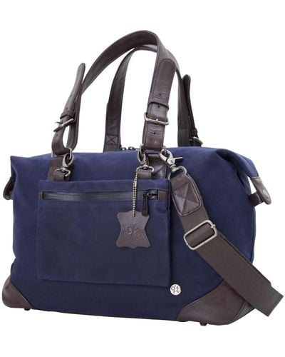 Token Lafayette Small Waxed Duffel Bag - Blue