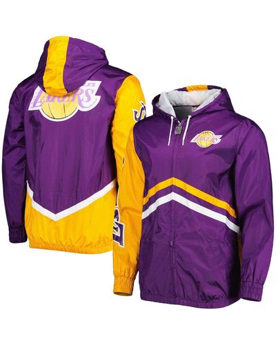 Los Angeles Lakers Black/White Men's Windbreaker Jacket – Time Out Sports