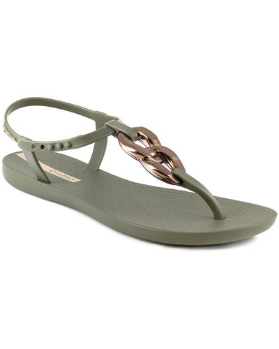 Ipanema Class Connect T-strap Comfort Sandals - Green