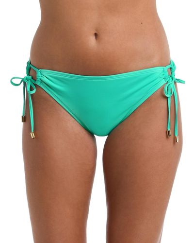 La Blanca Island Goddess Adjustable Hipster Bikini Bottoms - Green