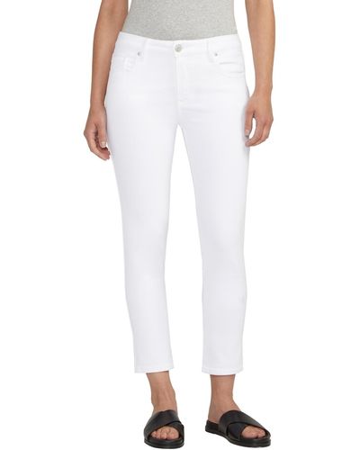 Jag Cassie Mid Rise Cropped Pants - White