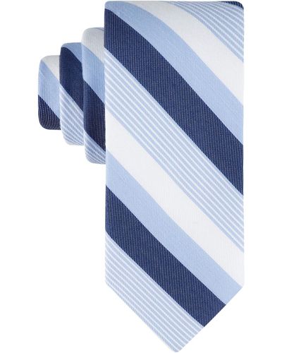 Tommy Hilfiger Bianco Classic Stripe Tie - Blue