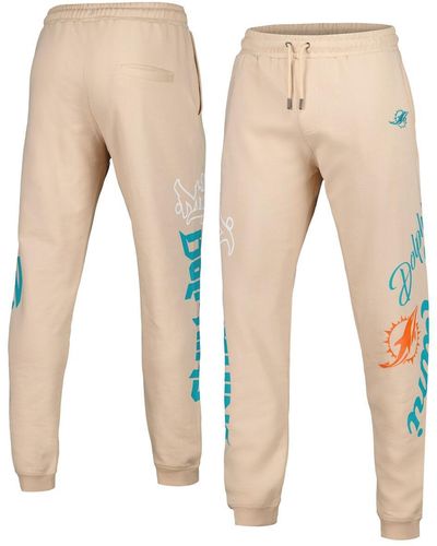 The Wild Collective And Miami Dolphins Heavy Block Graphic jogger Pants - Natural