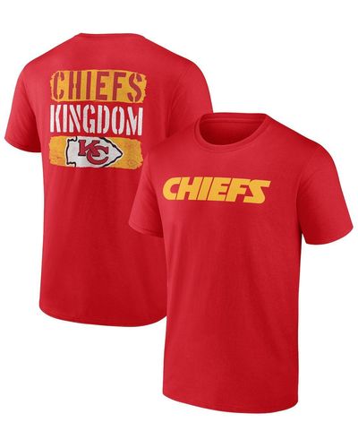 Profile Kansas City Chiefs Big And Tall Two-sided T-shirt - Red
