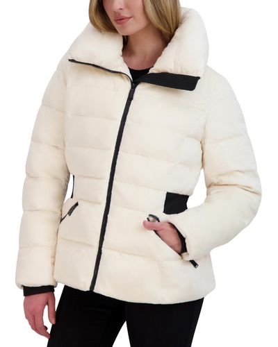 Laundry by Shelli Segal Faux-fur Puffer Coat - Natural