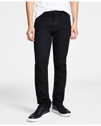 INC International Concepts Slim Straight Jeans - Black