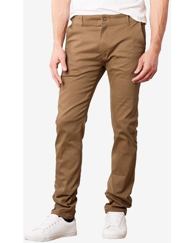 Galaxy By Harvic Super Stretch Slim Fit Everyday Chino Pants - Natural