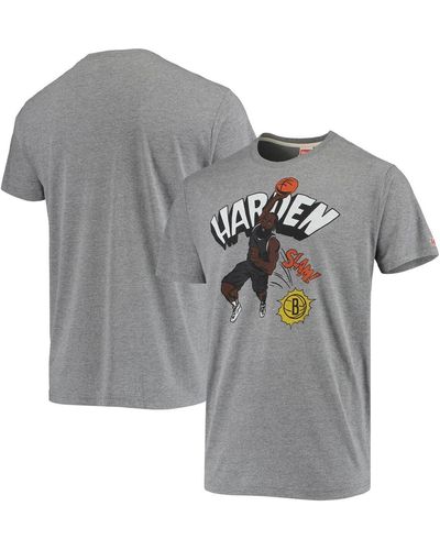 Homage James Harden Brooklyn Nets Comic Book Player Tri-blend T-shirt - Gray