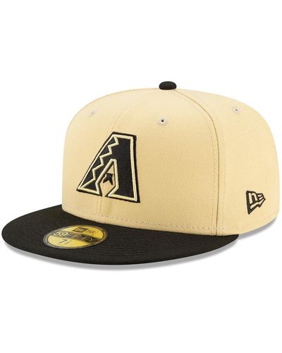 KTZ Gold, Black Arizona Diamondbacks 2021 City Connect 9fifty Snapback Adjustable Hat - Natural