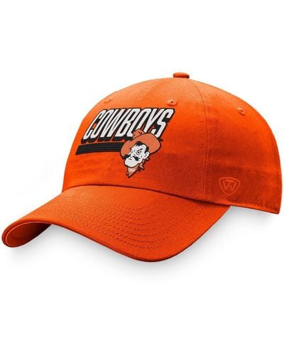 Top Of The World Oklahoma State Cowboys Slice Adjustable Hat - Orange