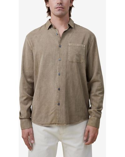 Cotton On Stockholm Long Sleeve Shirt - Brown