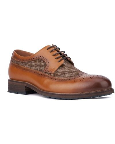 Vintage Foundry Lace Up Cyril Oxfords - Brown