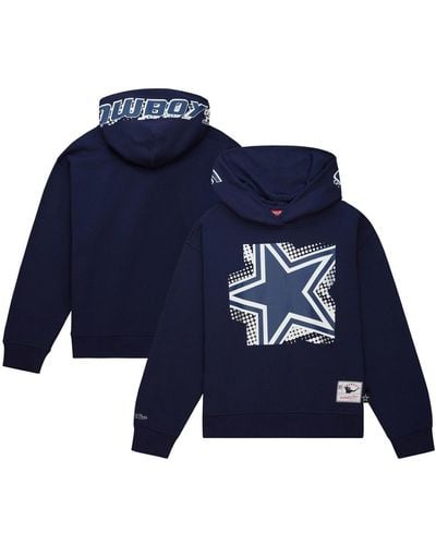 Mitchell & Ness Dallas Cowboys Gridiron Classics Big Face 7.0 Pullover Hoodie - Blue