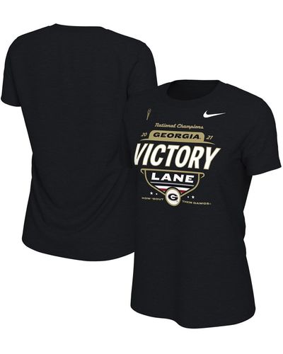 Nike Georgia Bulldogs College Football Playoff 2021 National Champions Locker Room Victory Lane T-shirt - Black