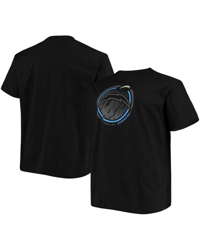 Fanatics Big And Tall Los Angeles Chargers Color Pop T-shirt - Black