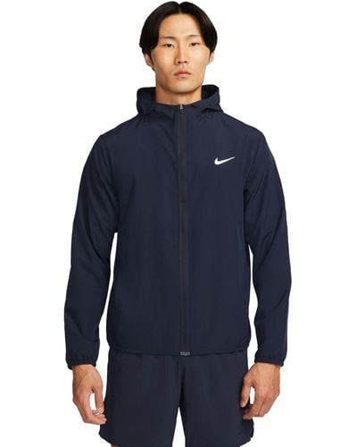 Nike Form Dri-fit Hooded Versatile Jacket - Blue