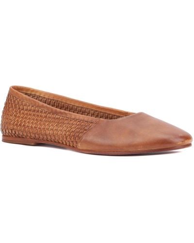Vintage Foundry . Wilma Ballet Flat - Brown