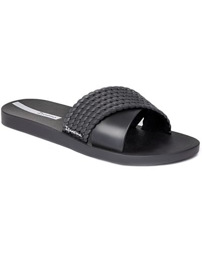 Ipanema Street Ii Water-resistant Slide Sandals - Black