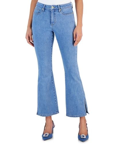 INC International Concepts High-rise Flared Jeans - Blue